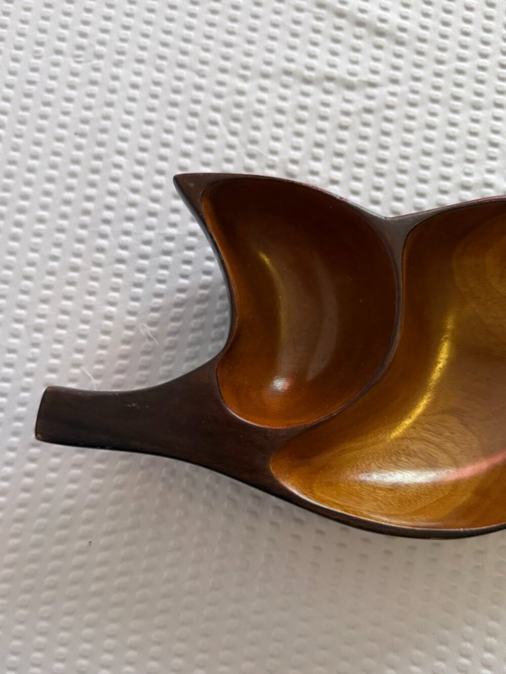Vintage Mid-Century ‘Monkeypod’* Wood Sectional Tray - Picture 4 of 8